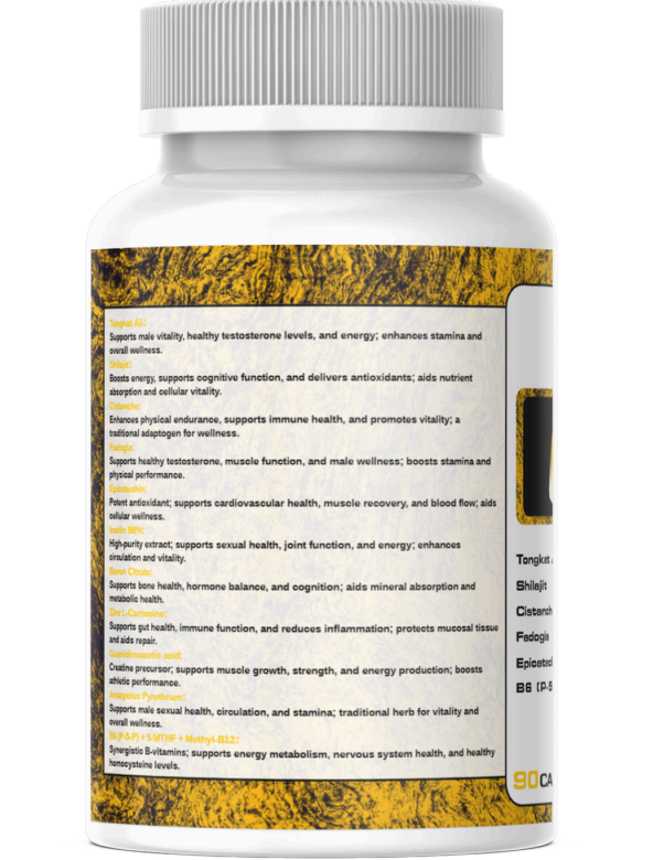 MAXA TEST – Advanced Natural TRT Testosterone Complex (90 Capsules)