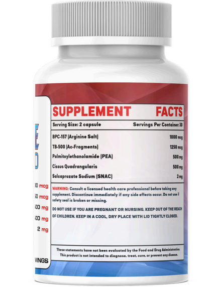 Wolverine (BPC-157 1000mcg + TB500 1250mcg) 60 Capsules